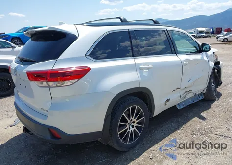 2017 Toyota Highlander Se из США, поврежденный, VIN 5TDJZRFH4HS363549